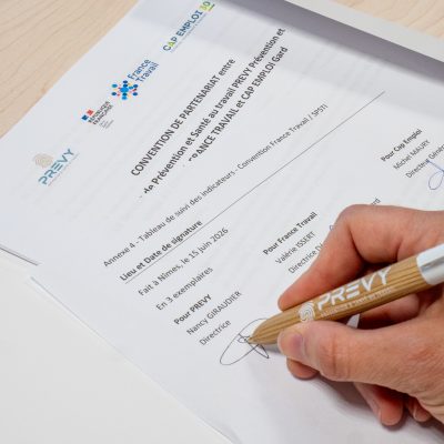 Signature d’une convention tripartite inédite entre PREVY, FRANCE TRAVAIL et CAP EMPLOI Gard pour renforcer le maintien en emploi dans le Gard 4 _1466101