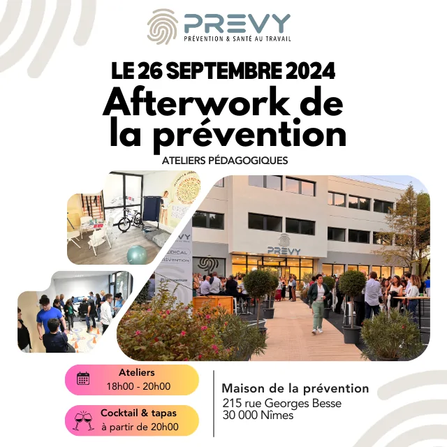 Afterwork de la prévention PREVY 2 4 2 - - Afterwork de la prévention PREVY - PREVY Prévention & Santé au Travail