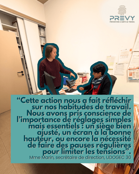 Interview avec UDOGEC à l'occasion de la sensibilisation des salariés sur la prévention troubles musculosquelettiques sur poste informatique 5 5