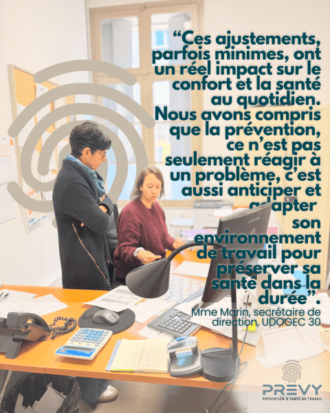 Interview avec UDOGEC à l'occasion de la sensibilisation des salariés sur la prévention troubles musculosquelettiques sur poste informatique 6 6