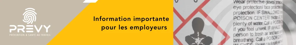 Bandeau newsletter mailing 1 - - Information importante aux employeurs : obligation d'établir une liste nominative d'exposition aux agents chimiques CMR à partir du 5 juillet 2024 - PREVY Prévention & Santé au Travail