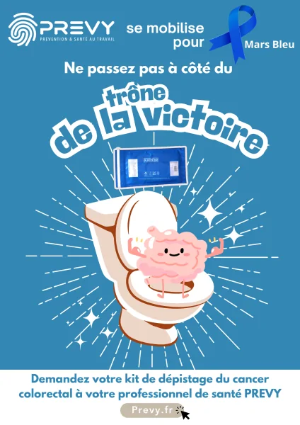 Orange Retro Toilet Bathroom Poster 2 - - Mars Bleu 2025 lancé avec le réseau prévention de la ville de Nîmes - PREVY Prévention & Santé au Travail