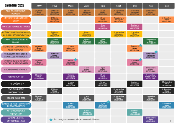 calendrier des ateliers de prevention 2026 2 - - Calendrier annuel des ateliers de prévention 2026 - PREVY Prévention & Santé au Travail