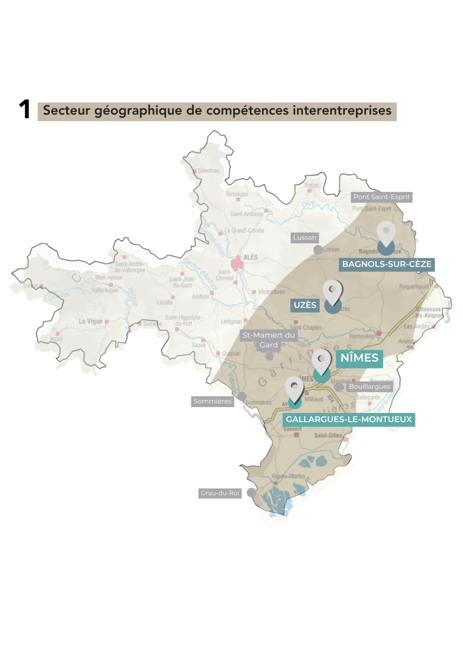 carte Gard - PREVY - Qui sommes-nous ? - PREVY Prévention & Santé au Travail